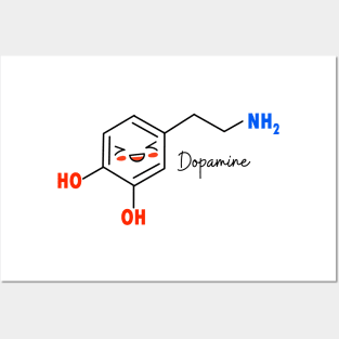 Dopamine Funny &amp; Dope Meme Chemical Structure Posters and Art